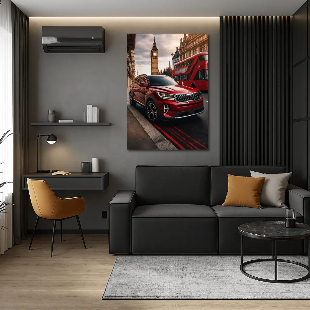 Kia Sorento Red SUV London Big Ben – Wall Art
