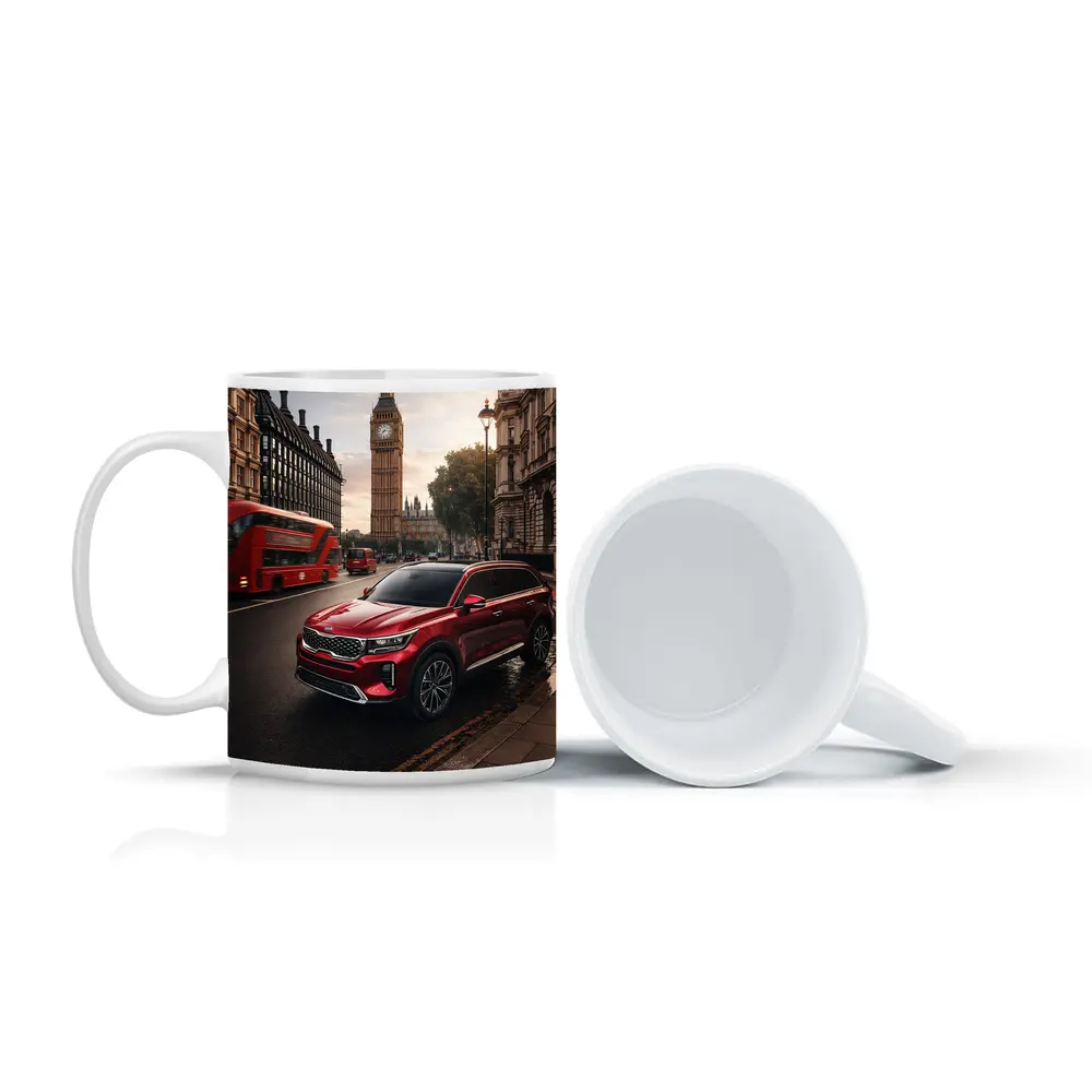 Kia Telluride Red SUV London Big Ben – Mugs