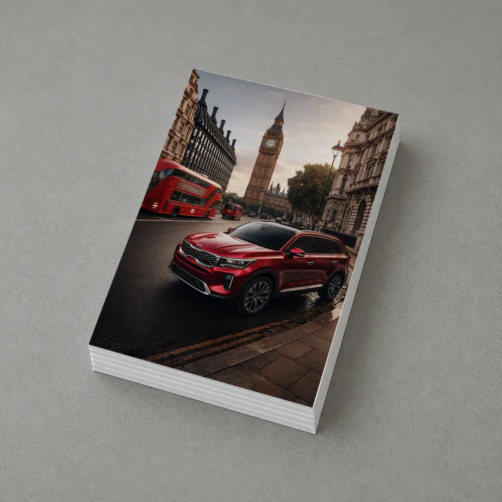 Kia Telluride Red SUV London Big Ben – Postcards