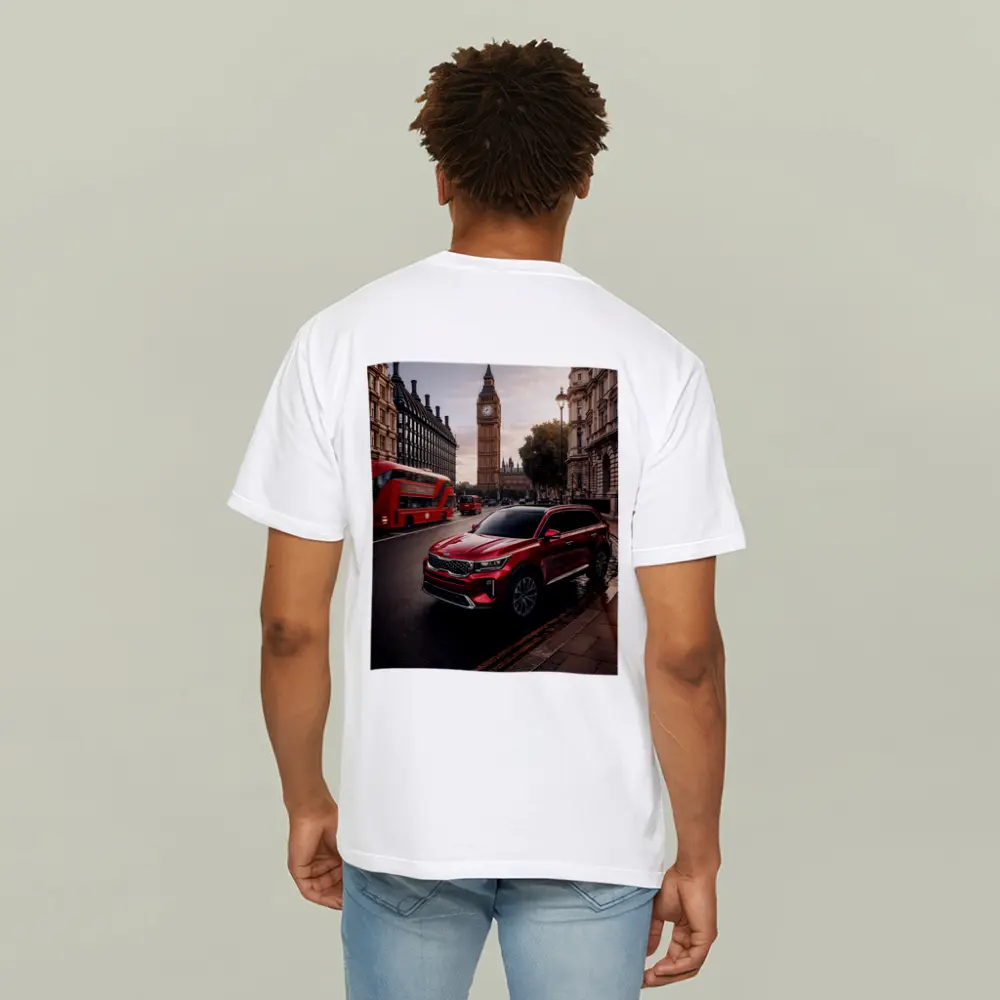 Kia Telluride Red SUV London Big Ben – T-Shirts
