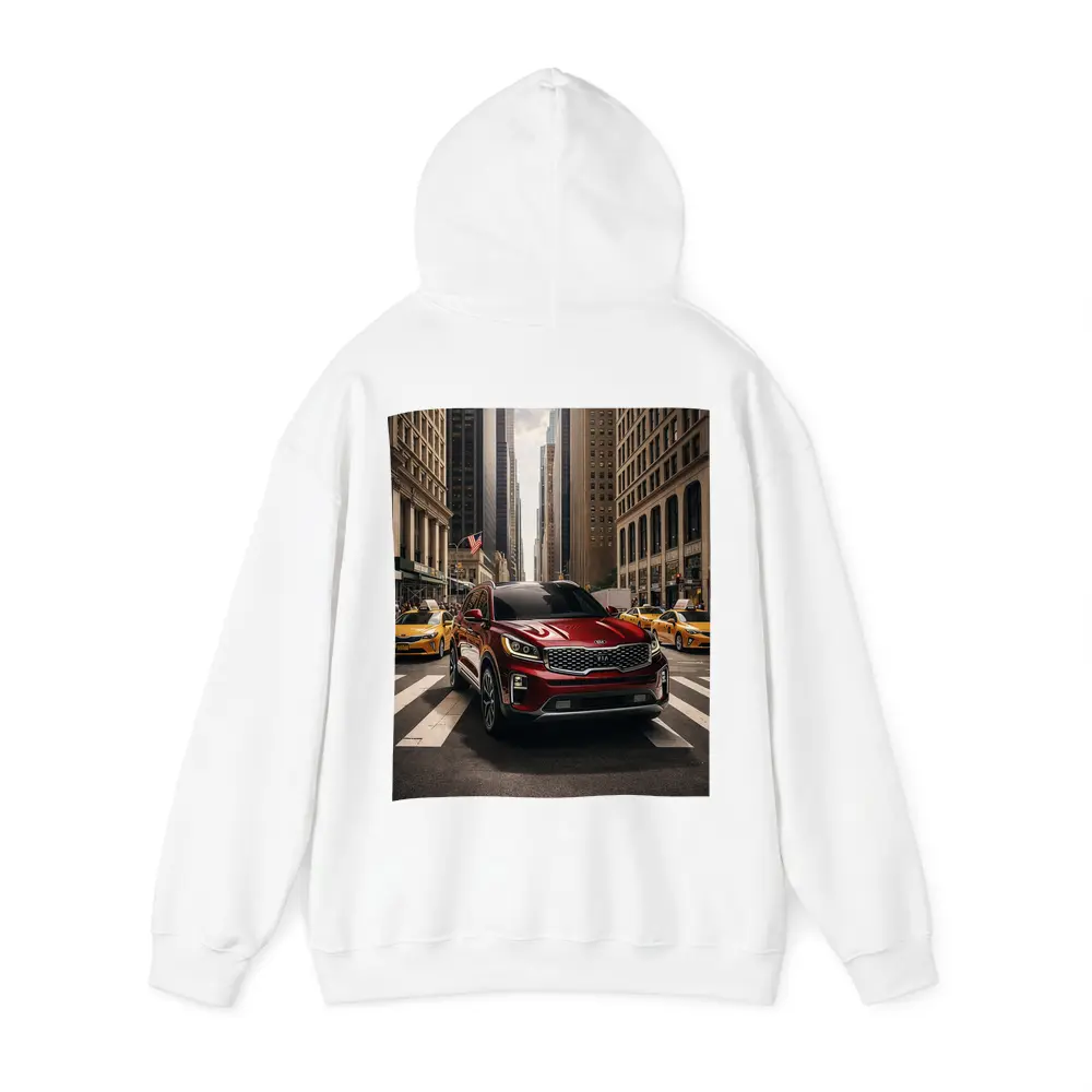 Kia Sorento Crossing New York City Street – Hoodies