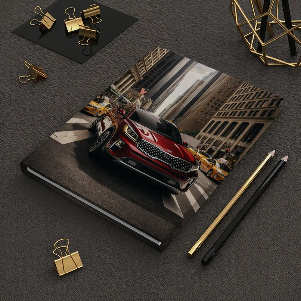 Kia Sorento Crossing New York City Street – Notebooks