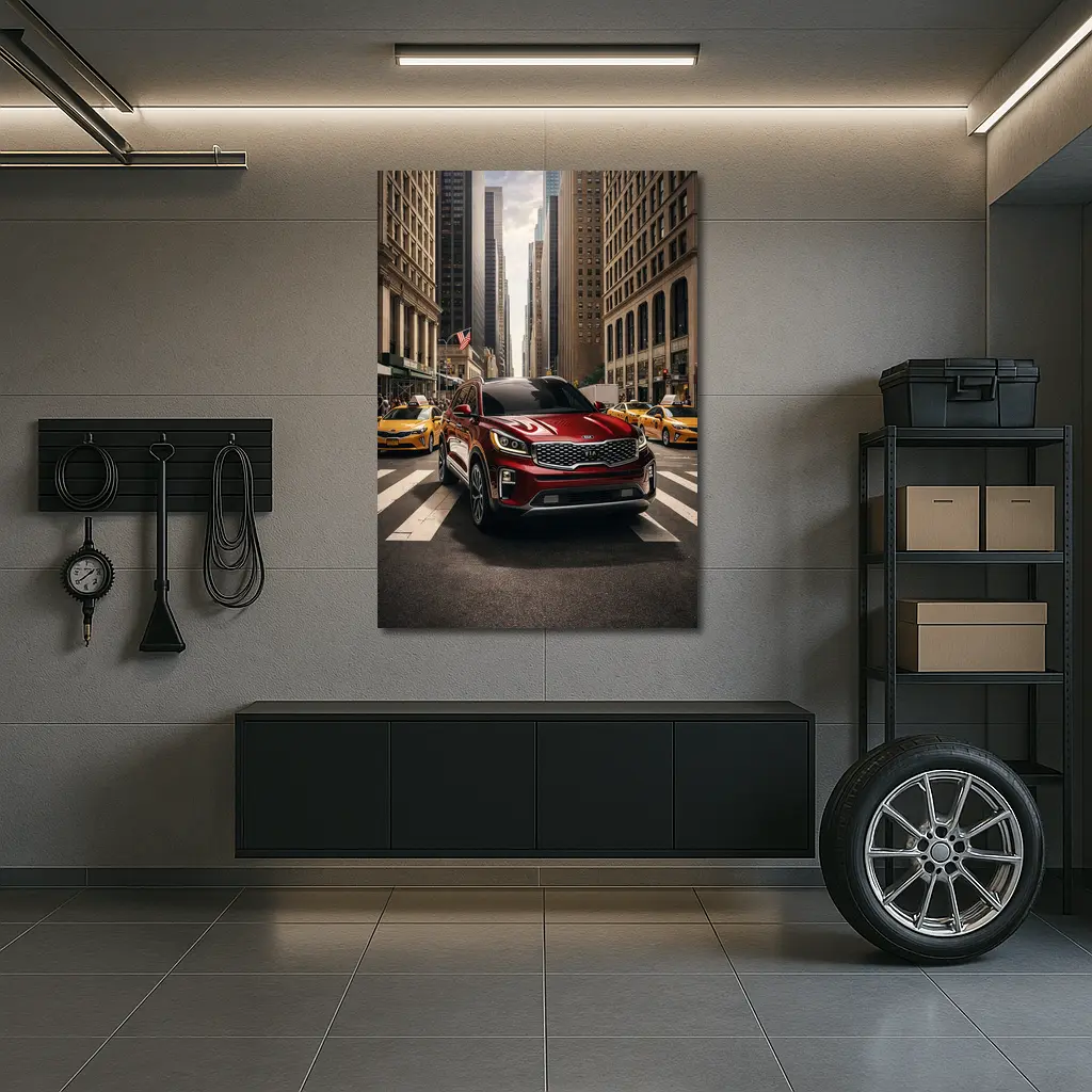 Kia Sorento Crossing New York City Street – Wall Art