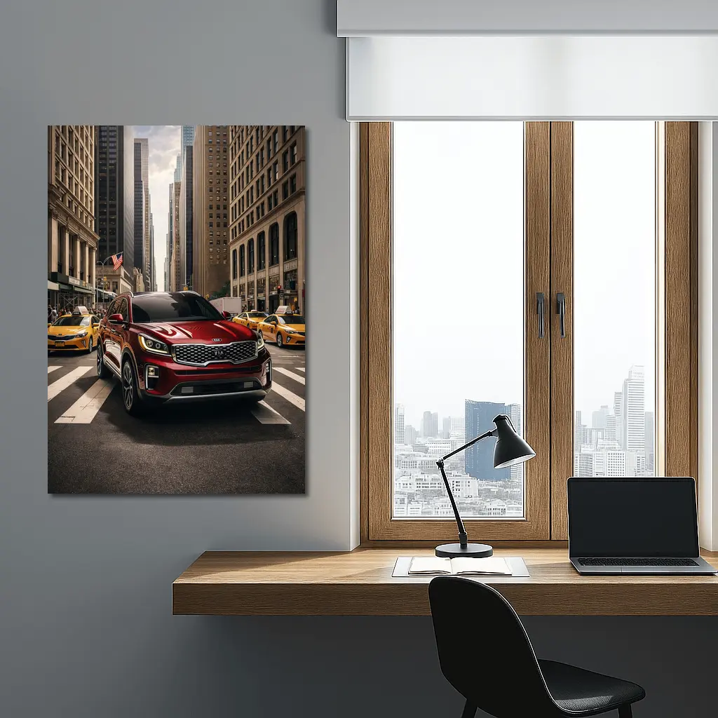 Kia Sorento Crossing New York City Street – Wall Art