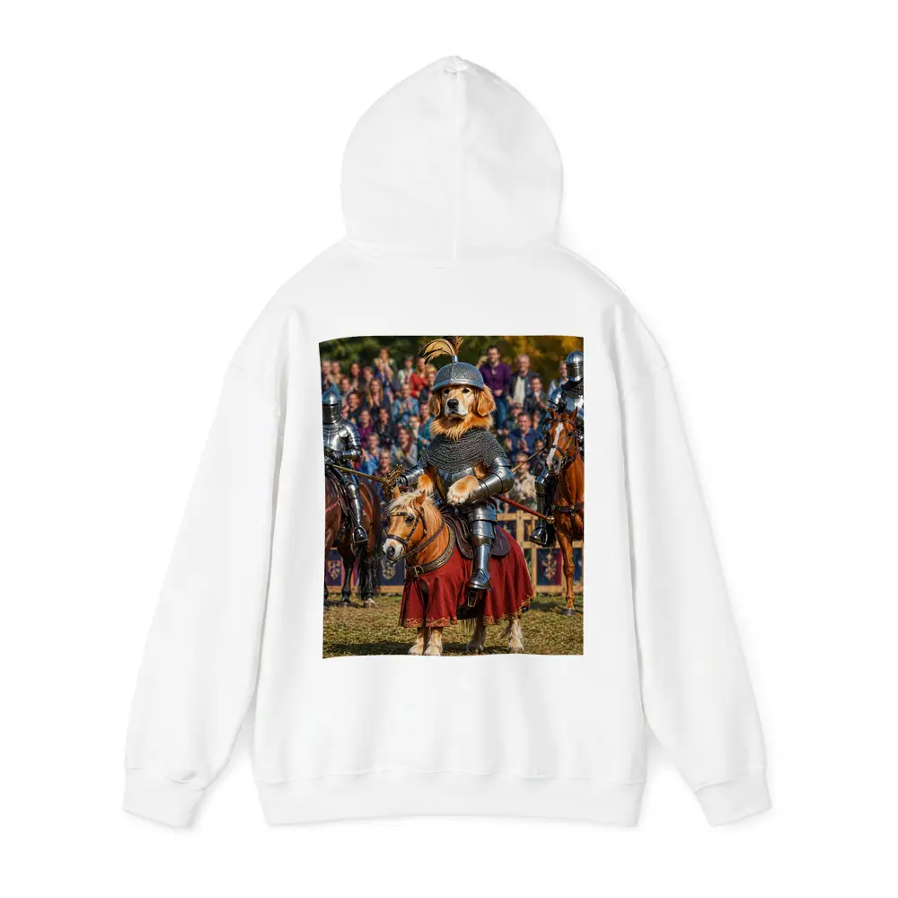 Golden Retriever Knight Medieval Tournament Crowd – Hoodies