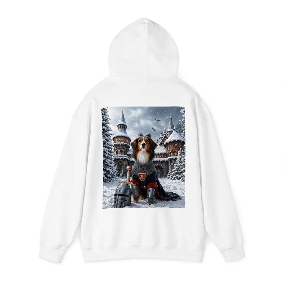 Bernese Mountain Dog Knight Snowy Castle – Hoodies