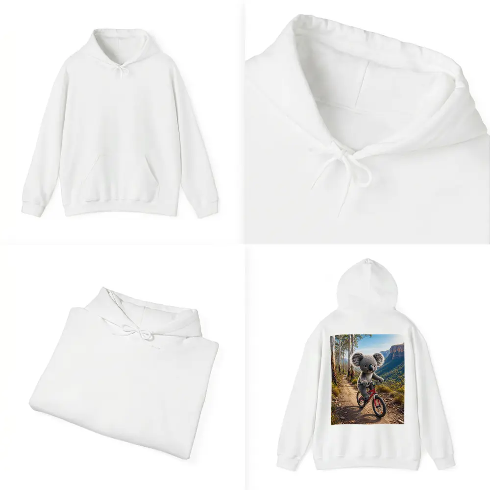 Koala Riding Bike Mountain Trail Australia – Hoodies
