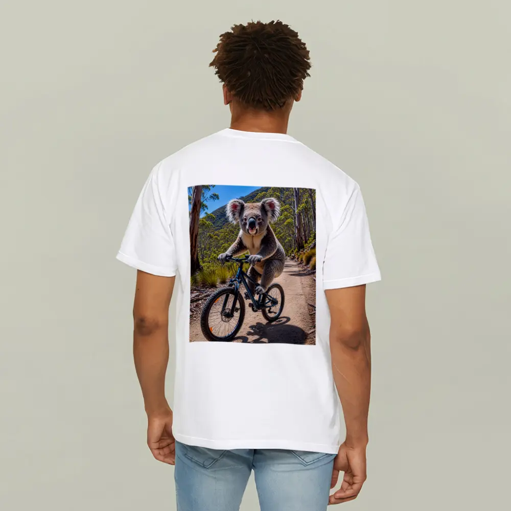 Koala Riding Mountain Bike Forest Trail – T-Shirts
