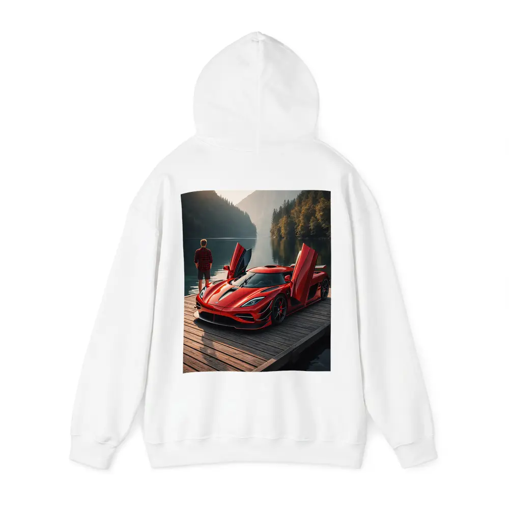 Koenigsegg Jesko Red Supercar Lakeside Dock – Hoodies