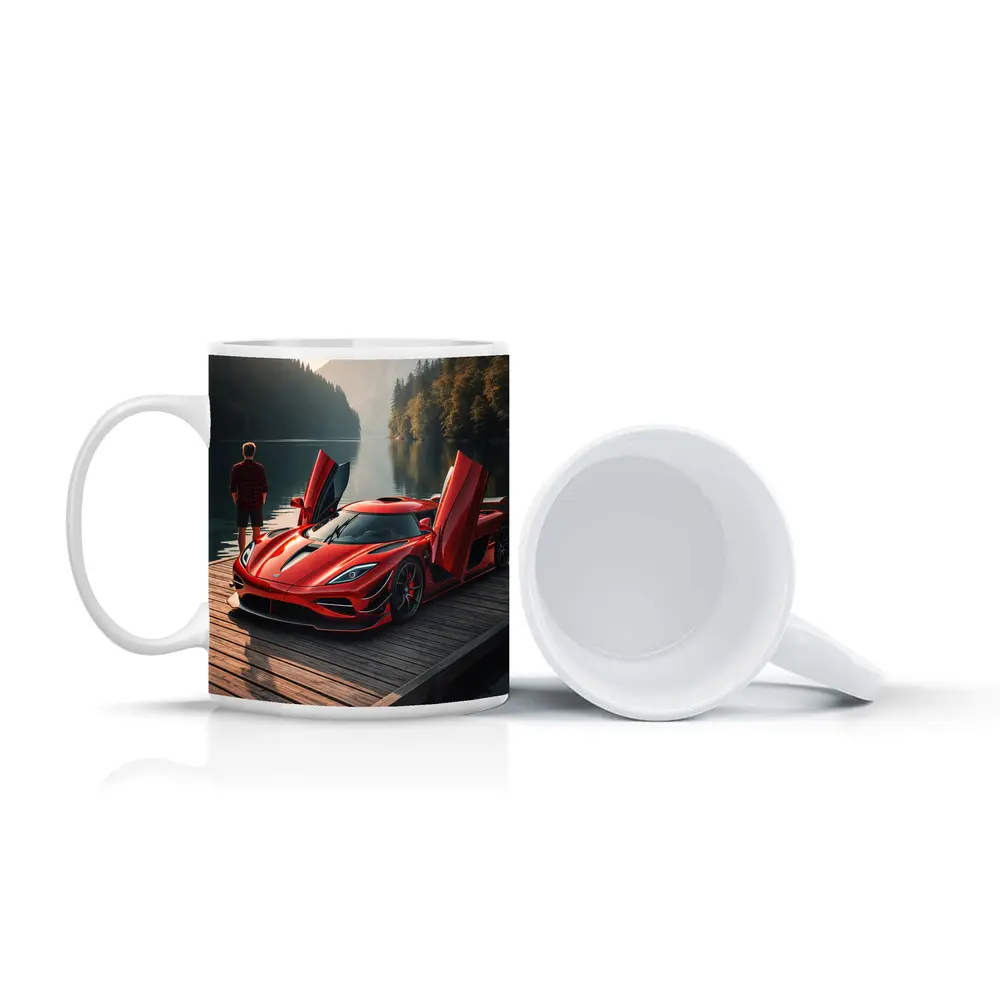 Koenigsegg Jesko Red Supercar Lakeside Dock – Mugs