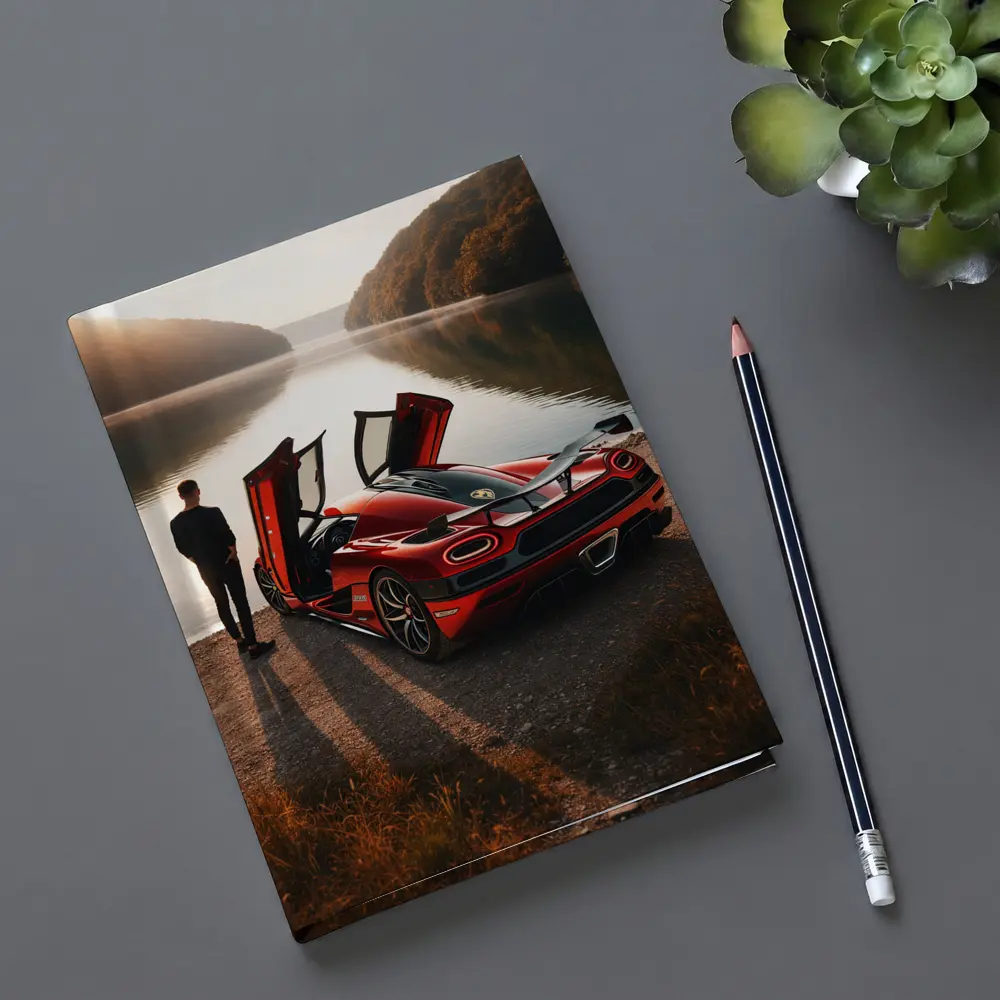 Koenigsegg Agera Red Doors Open Lakeside – Notebooks