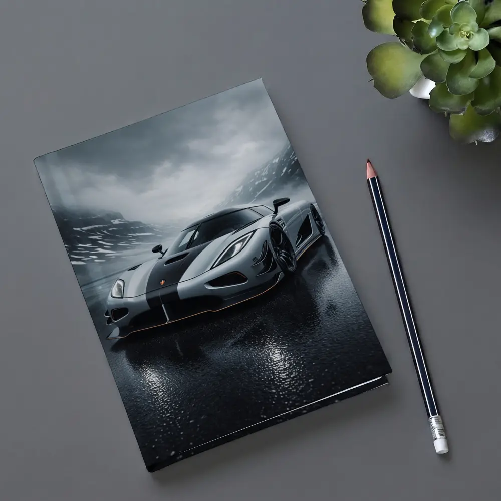 Koenigsegg Agera Wet Road Stormy Mountains – Notebooks