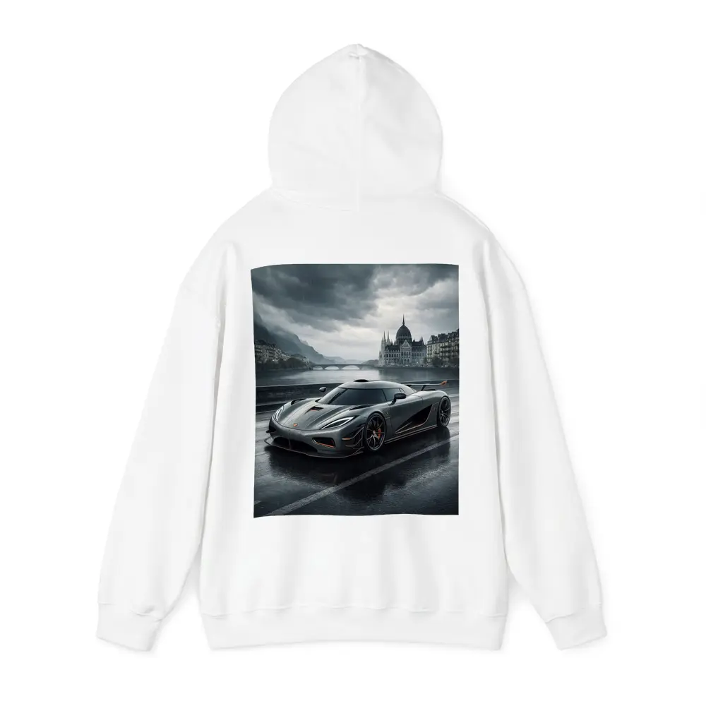 Koenigsegg Agera Rainy City Street Scene – Hoodies