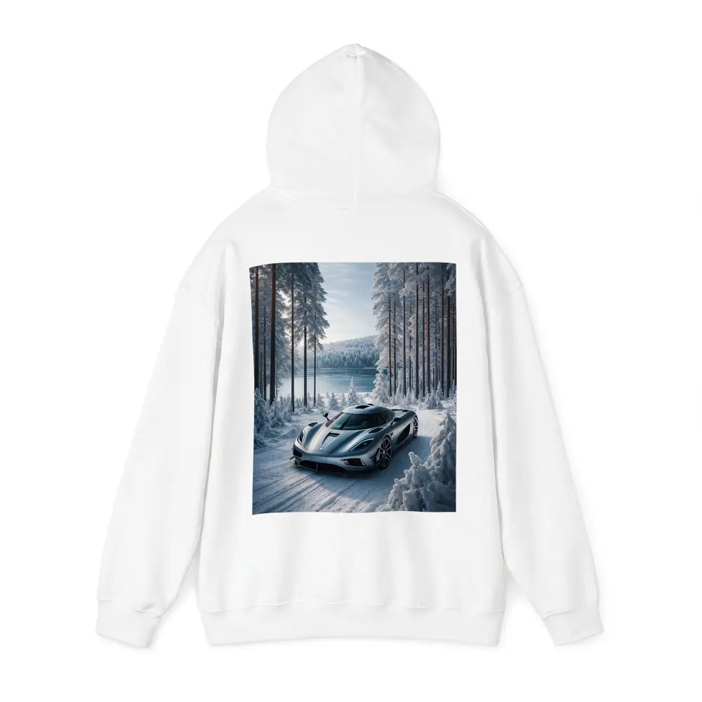 Koenigsegg Regera Supercar Snowy Forest Road – Hoodies