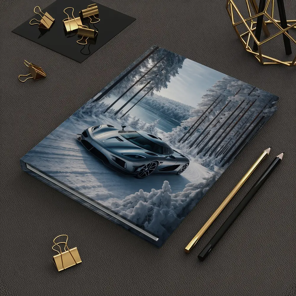 Koenigsegg Regera Supercar Snowy Forest Road – Notebooks