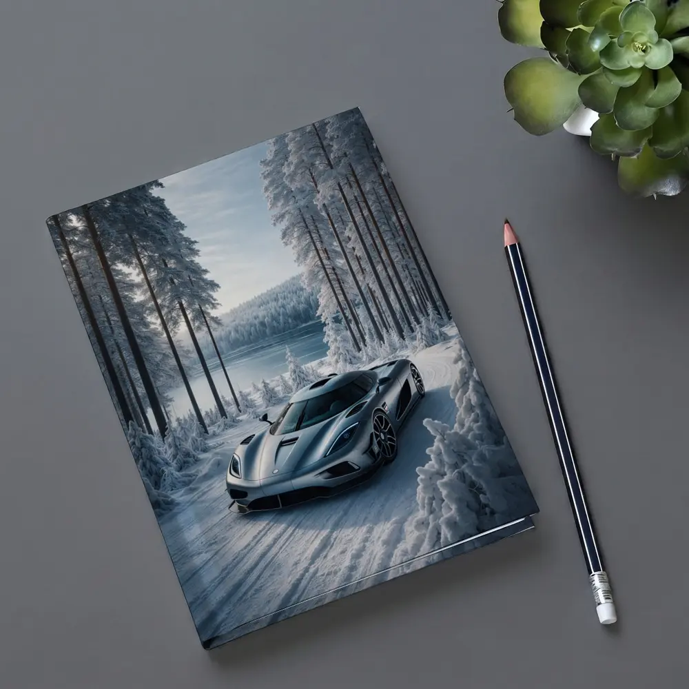 Koenigsegg Regera Supercar Snowy Forest Road – Notebooks