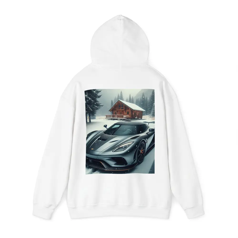 Koenigsegg Regera Grey Supercar Snowy Forest – Hoodies