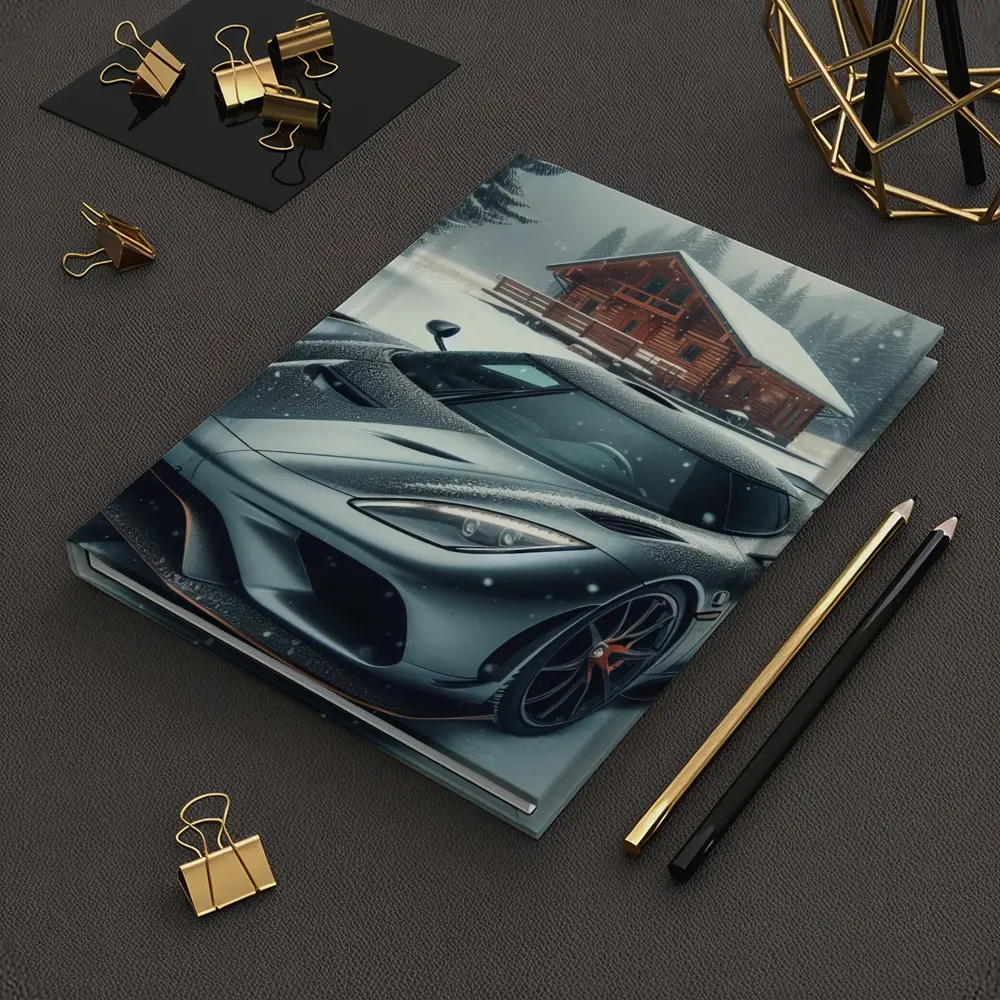Koenigsegg Regera Grey Supercar Snowy Forest – Notebooks