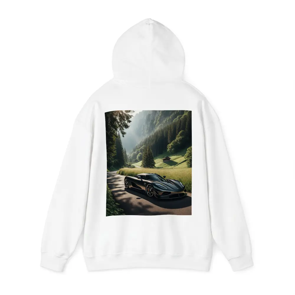 Koenigsegg Regera On Mountain Valley Road – Hoodies