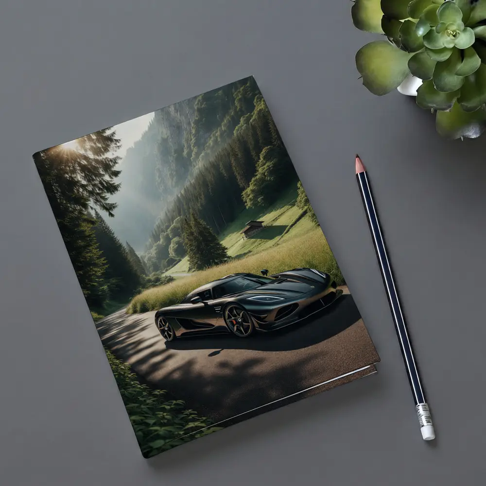 Koenigsegg Regera On Mountain Valley Road – Notebooks