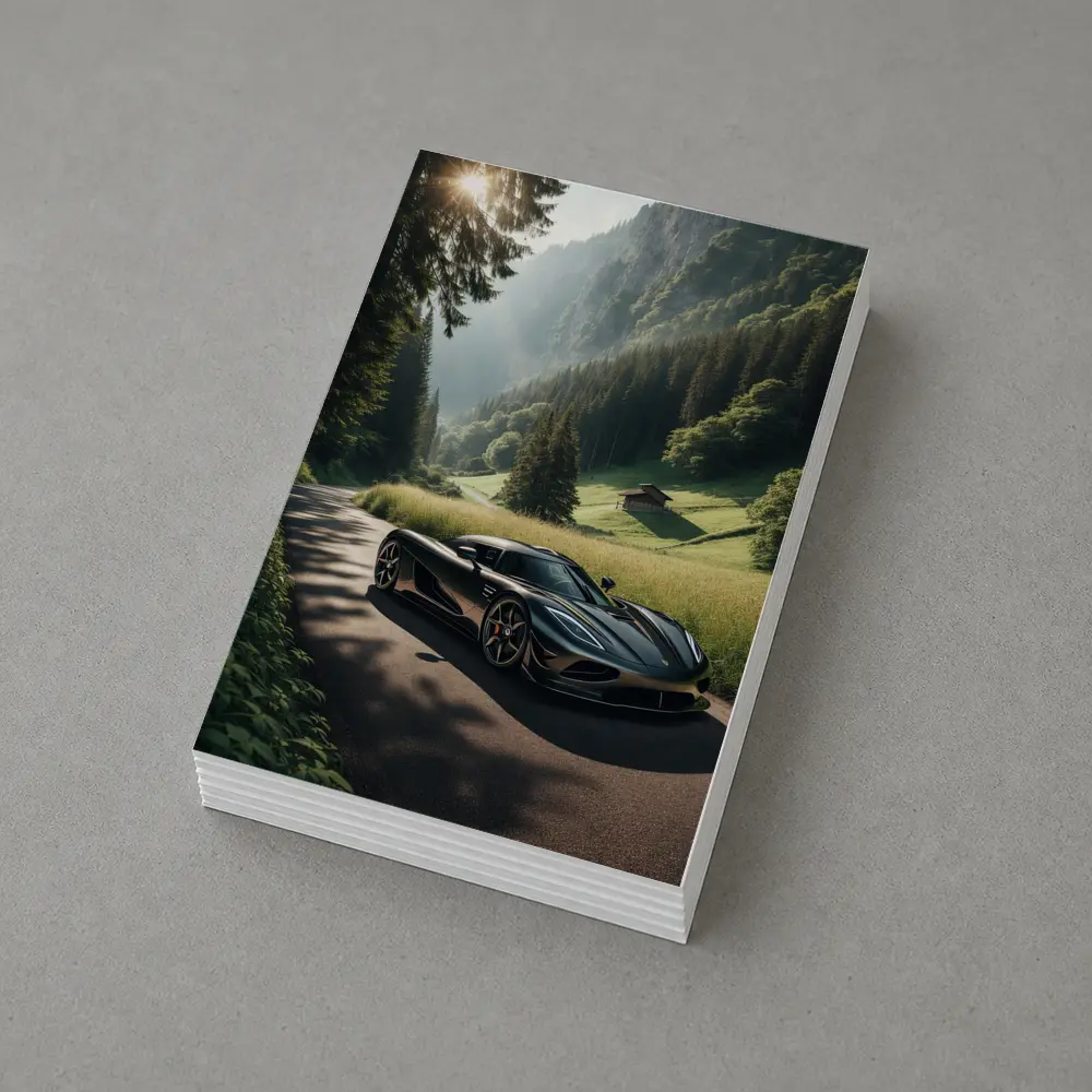 Koenigsegg Regera On Mountain Valley Road – Postcards
