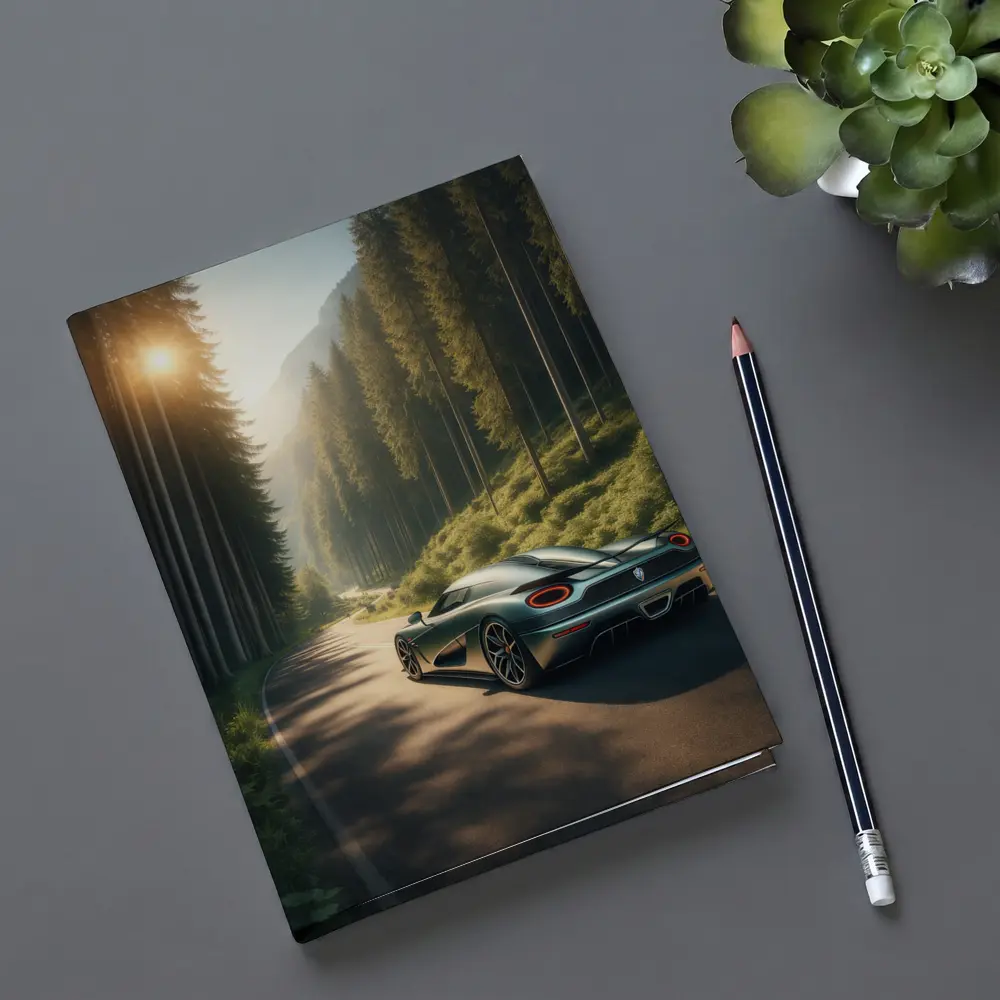 Koenigsegg Regera on Forest Mountain Road – Notebooks