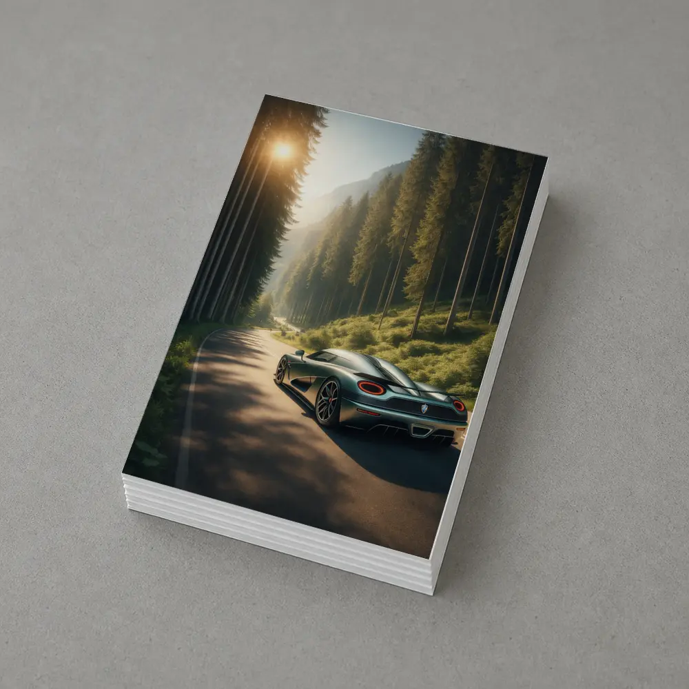 Koenigsegg Regera on Forest Mountain Road – Postcards