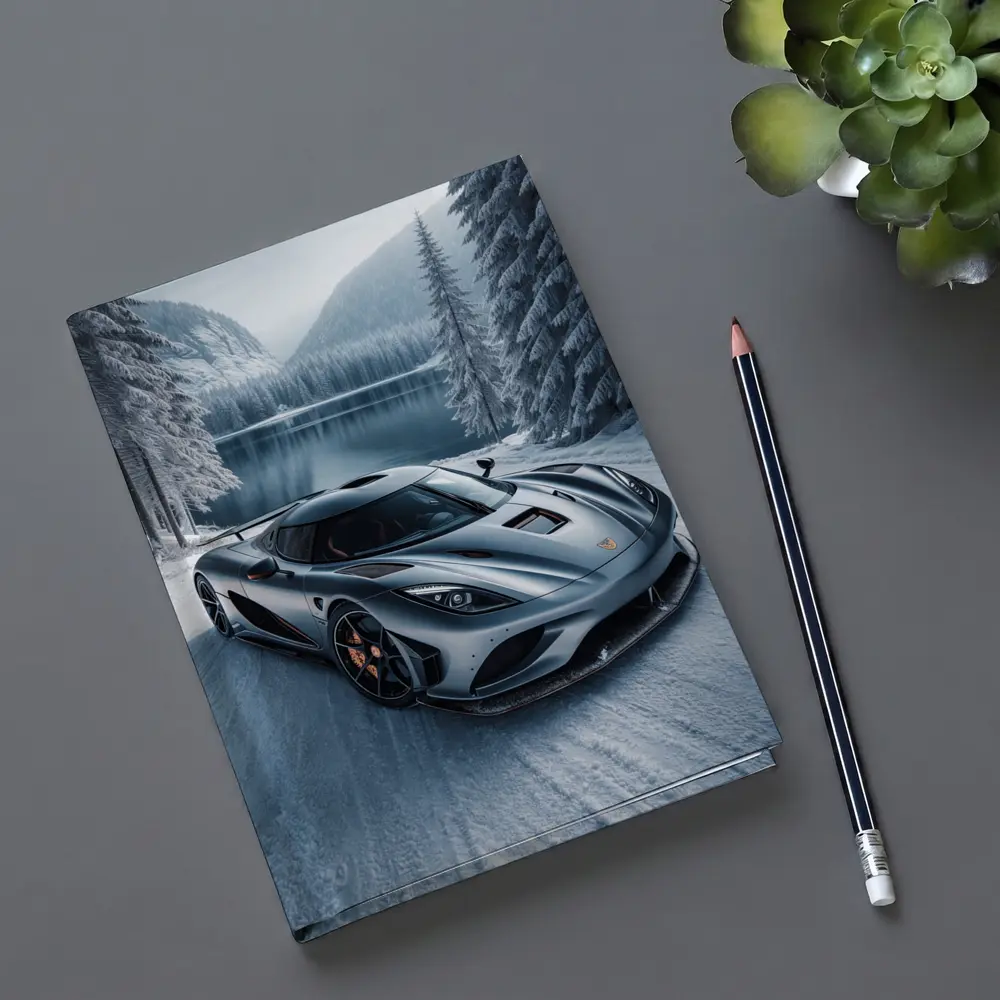 Koenigsegg Regera Matte Gray Winter Lake – Notebooks