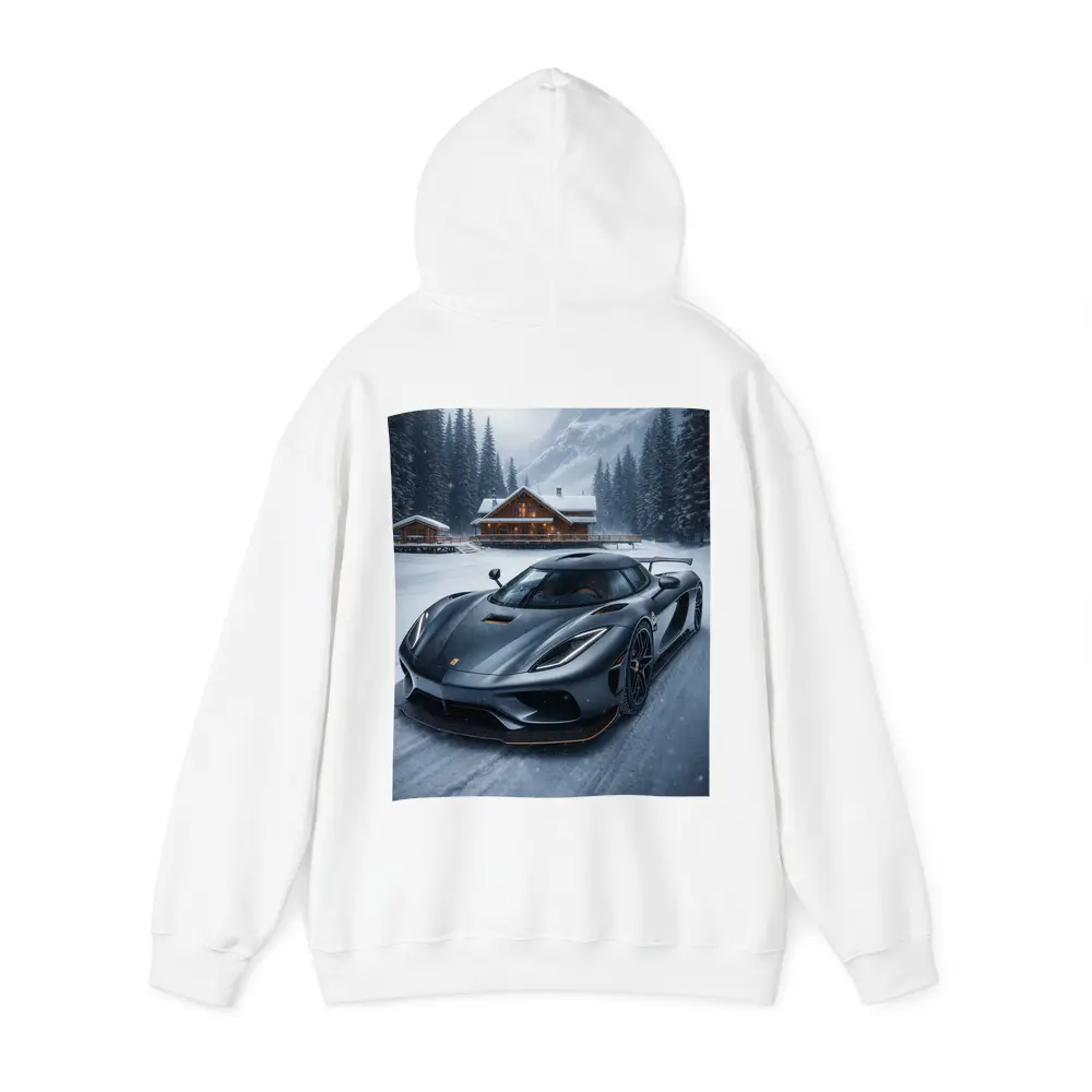 Koenigsegg Regera Matte Gray Winter Snow Scene – Hoodies