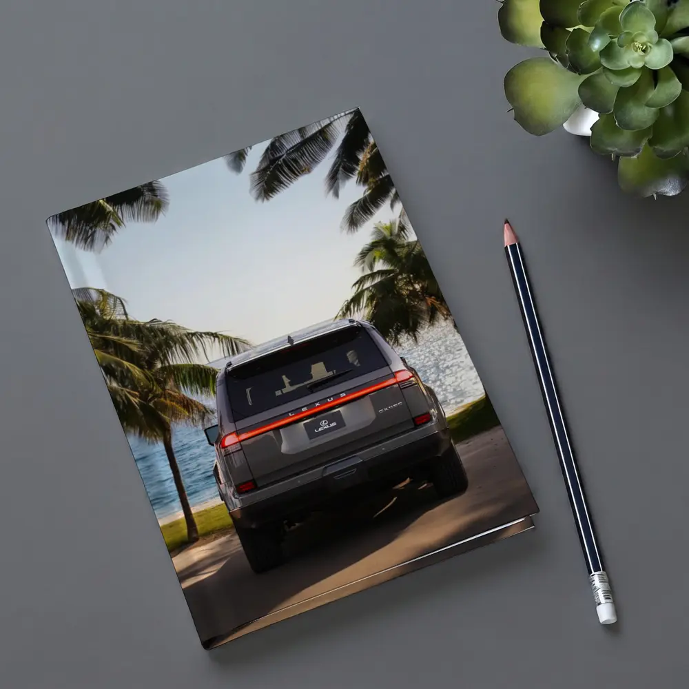 Lexus GX Rear View Tropical Beach Setting – Notebooks