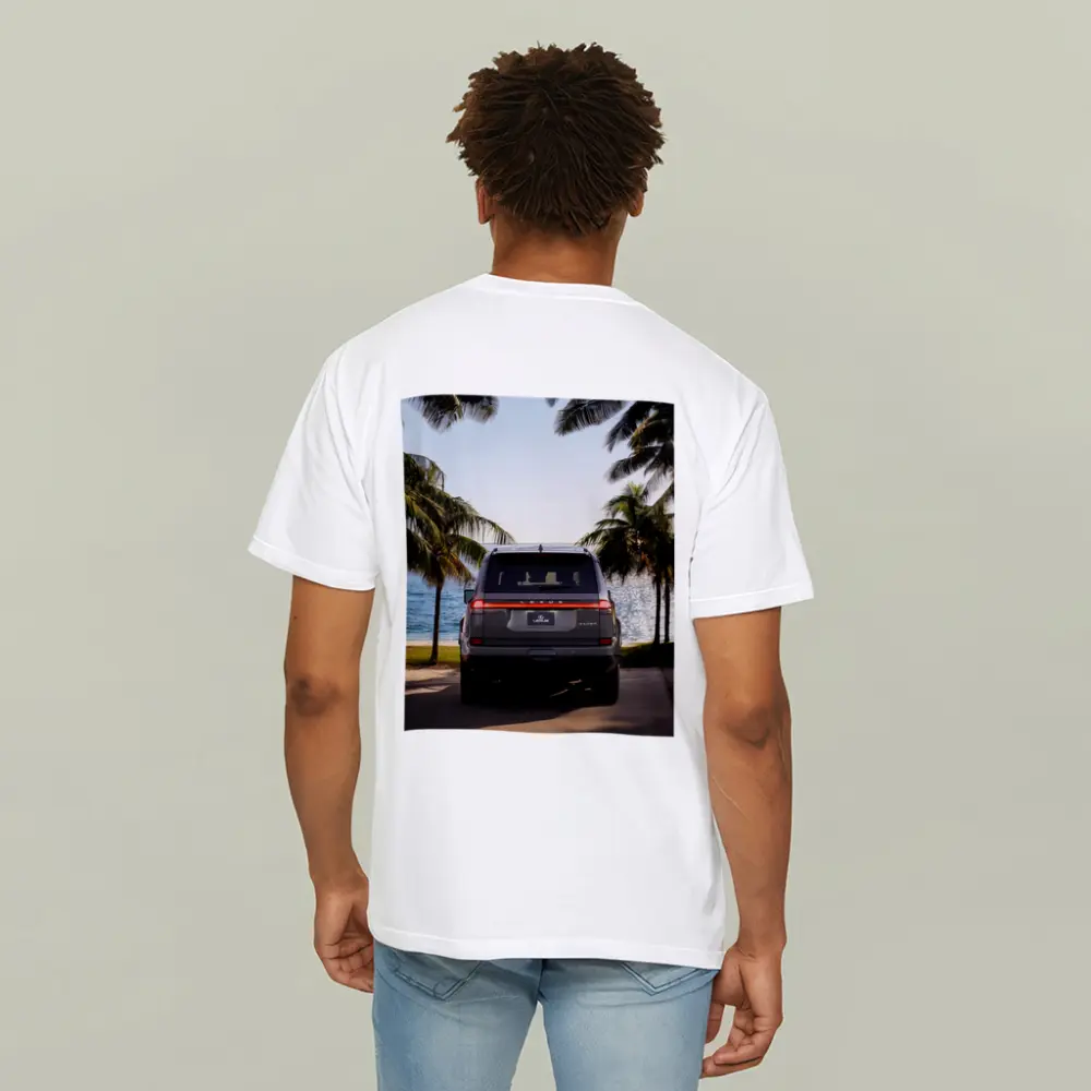 Lexus GX Rear View Tropical Beach Setting – T-Shirts
