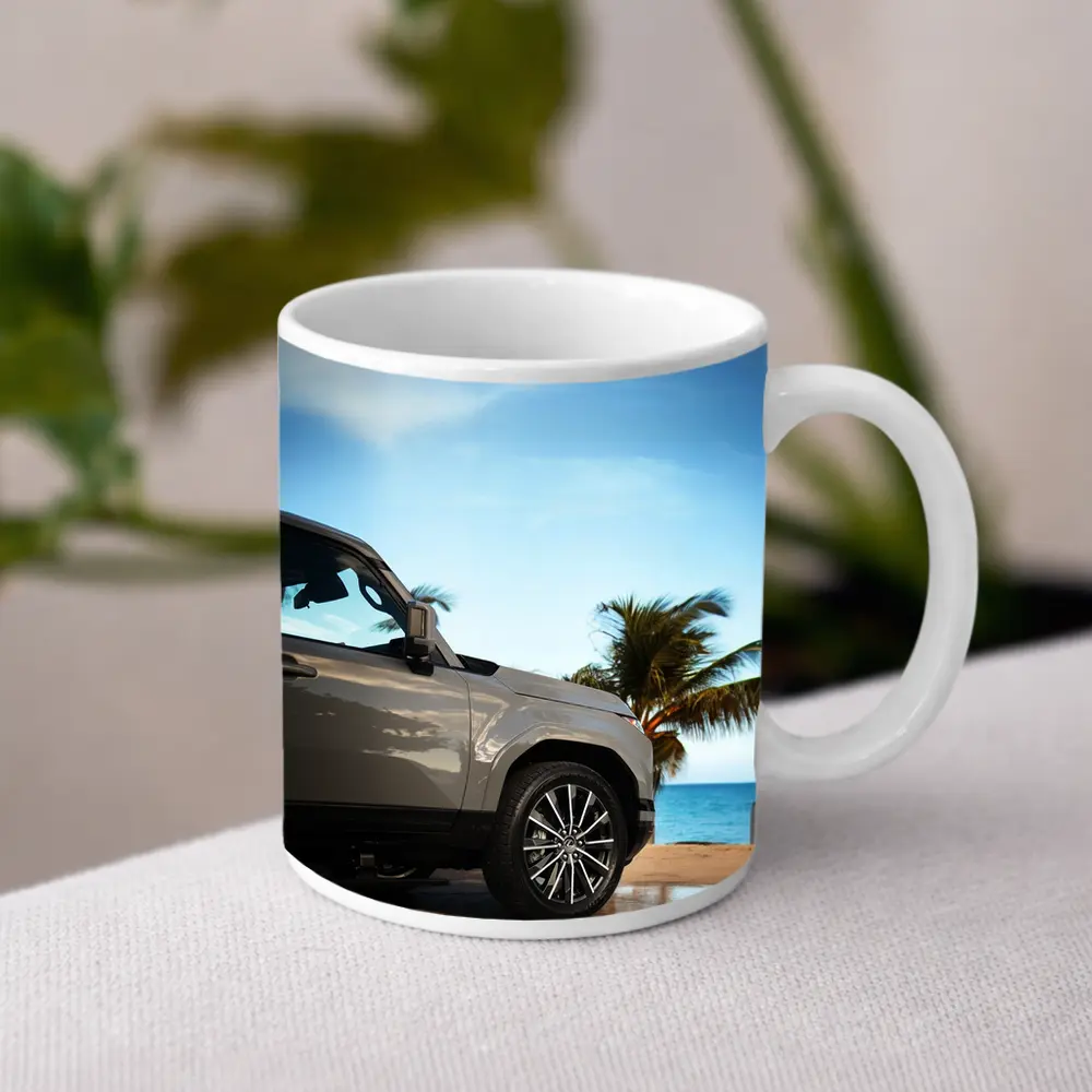 Lexus GX SUV Parked at Tropical Beach – Mugs