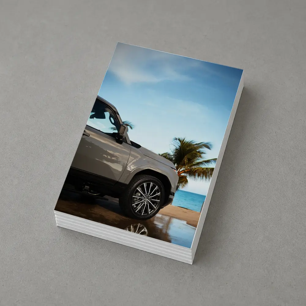 Lexus GX SUV Parked at Tropical Beach – Postcards