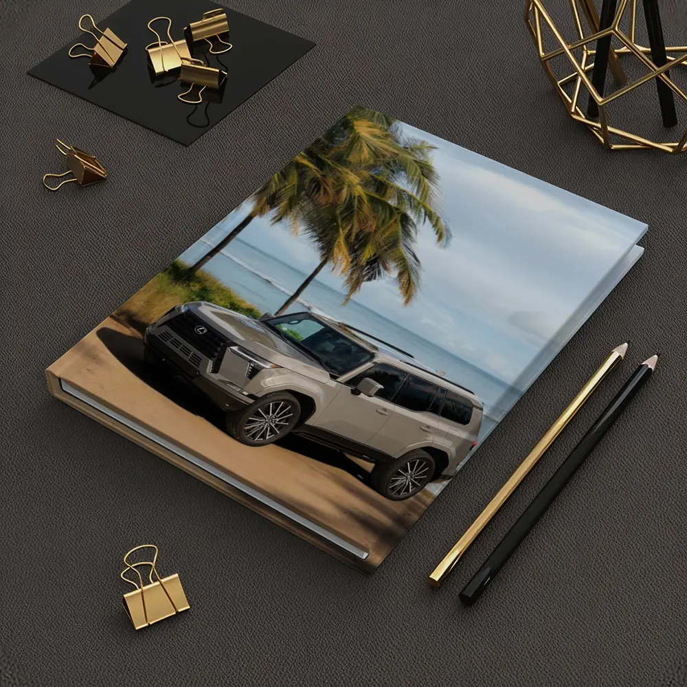 Lexus GX Parked on Sandy Beach Shore – Notebooks