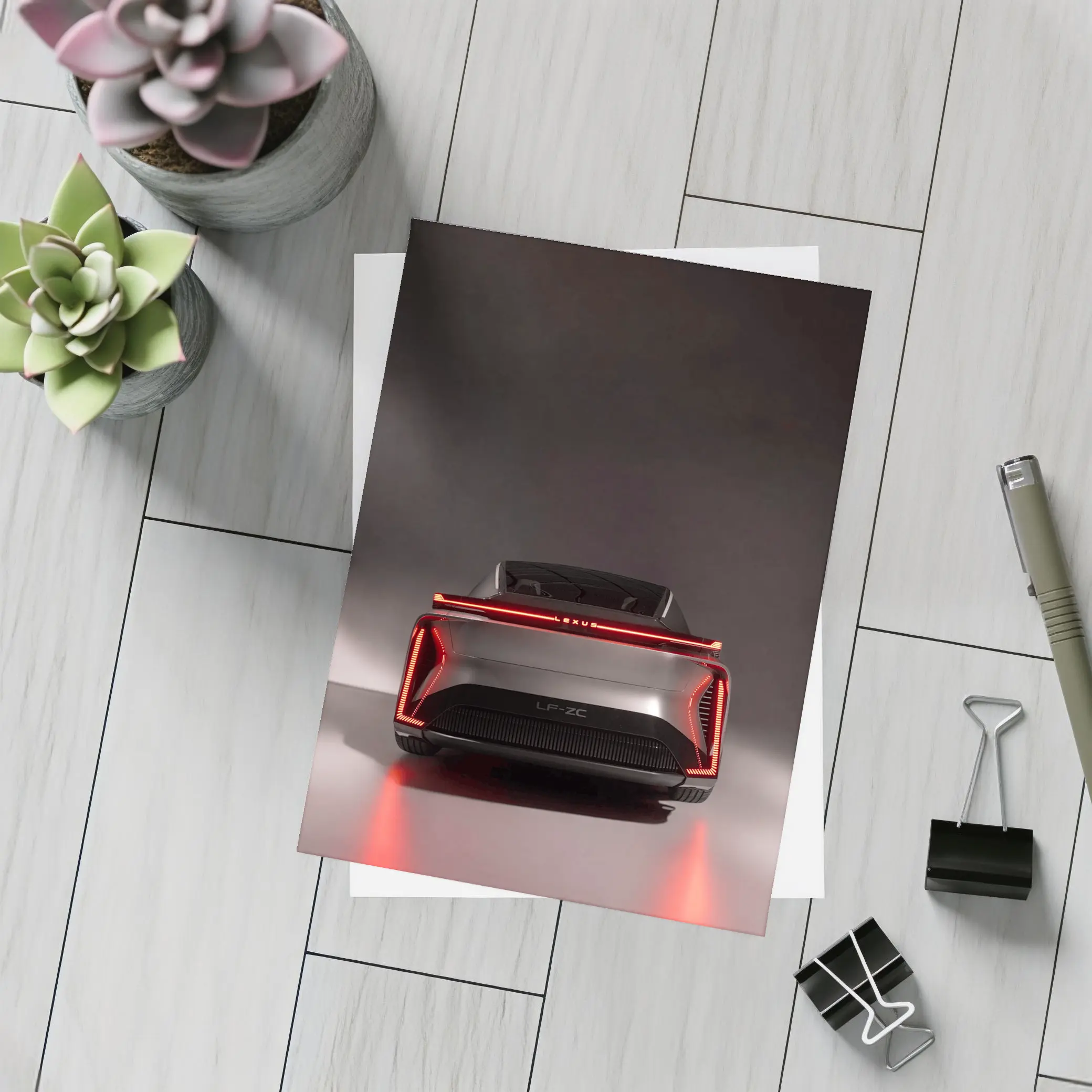Lexus LF-ZC Concept Car Dark Studio – Postcards