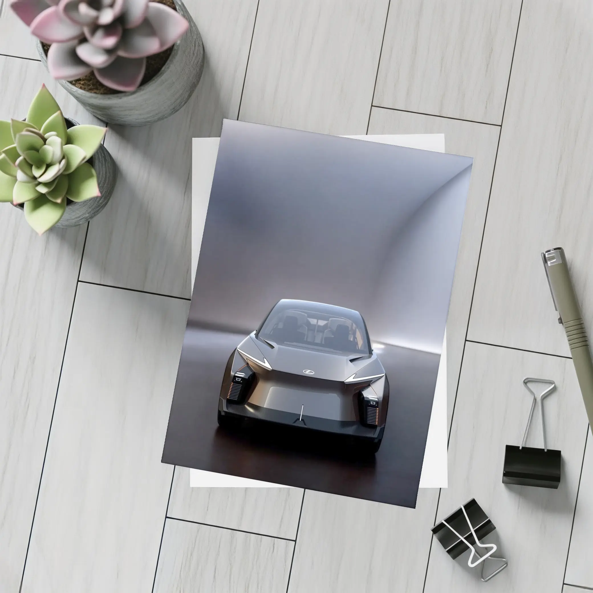 Lexus LF-ZL Concept Car Studio Front View – Postcards