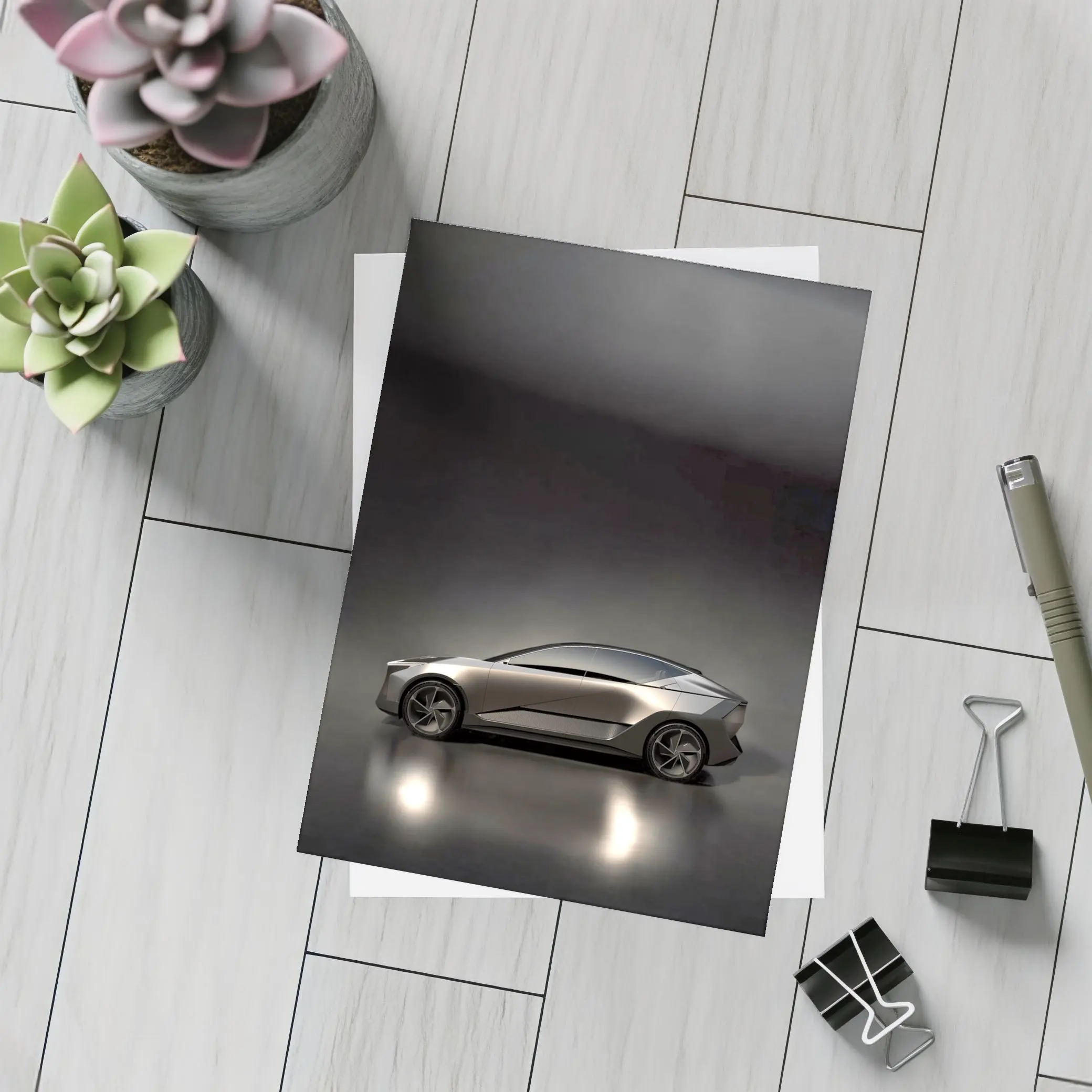 Lexus LF-ZL Concept Car Dark Studio – Postcards