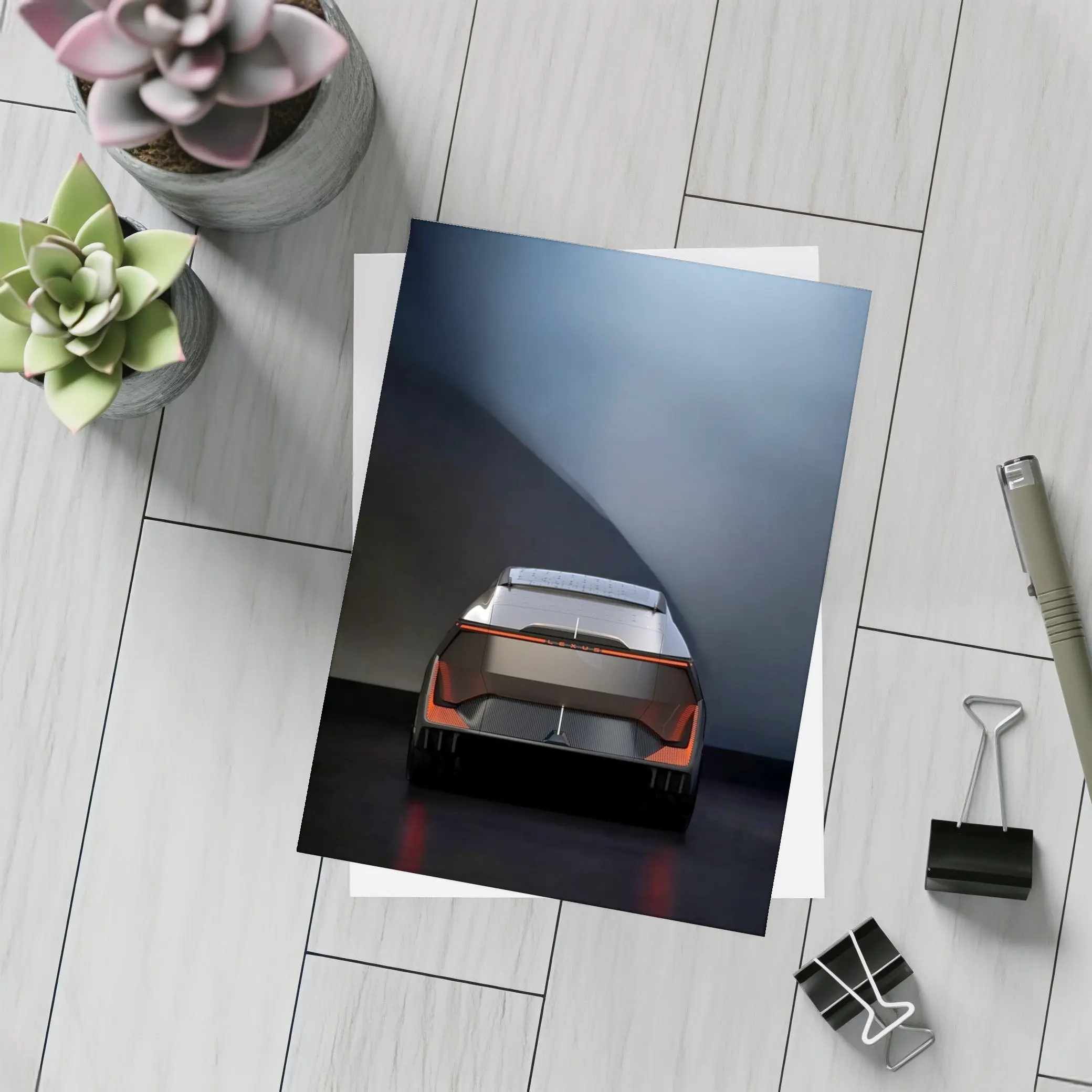 Lexus LF-ZL Concept Car Dark Studio – Postcards
