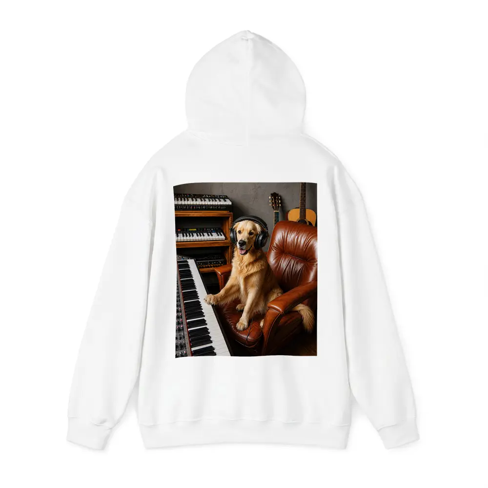 Golden Retriever Dog Music Studio Headphones – Hoodies