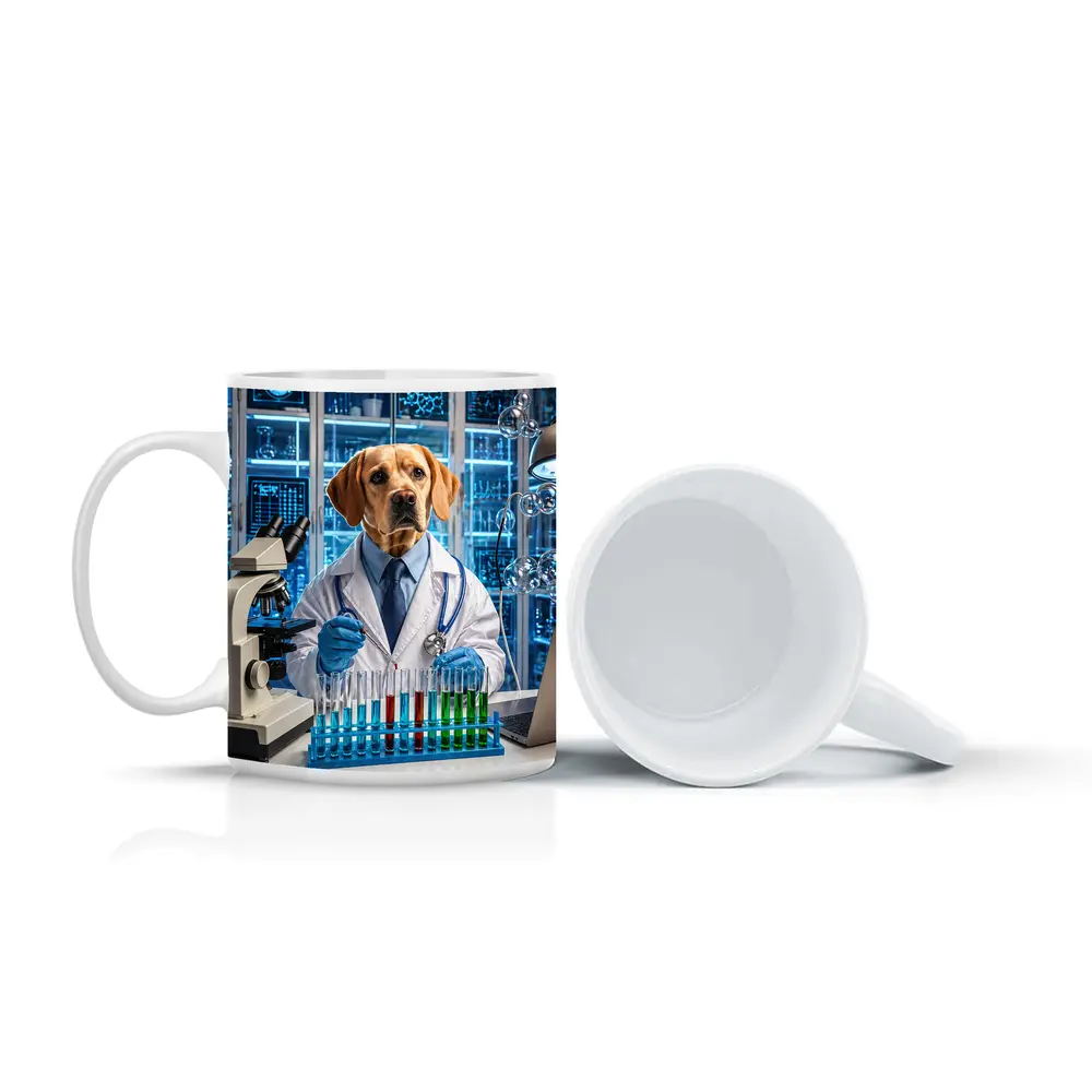 Labrador Scientist Dog Lab Coat Science – Mugs