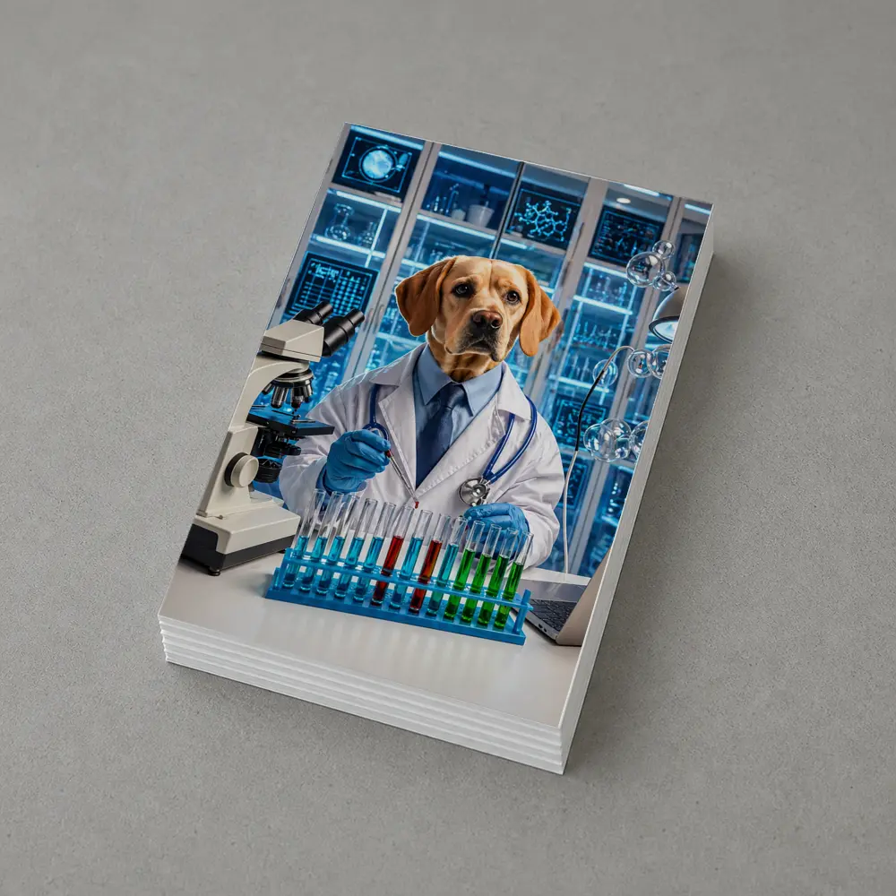 Labrador Scientist Dog Lab Coat Science – Postcards