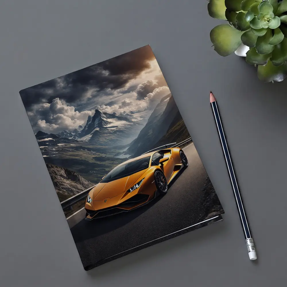 Lamborghini Huracan Orange Mountain Road Drive – Notebooks