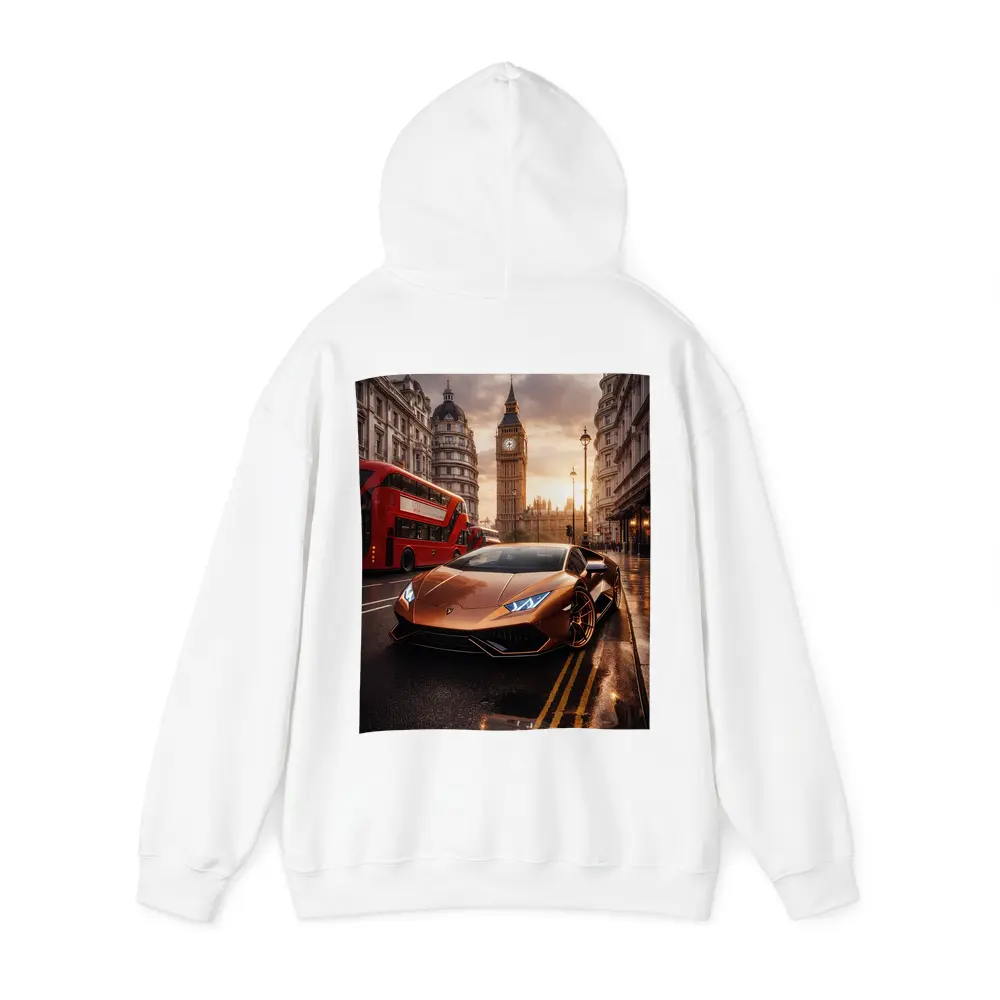 Lamborghini Huracan London Big Ben Street – Hoodies