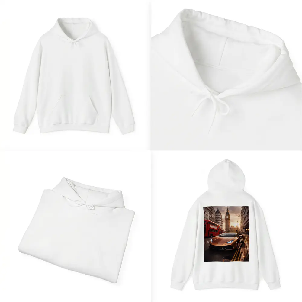 Lamborghini Huracan London Big Ben Street – Hoodies