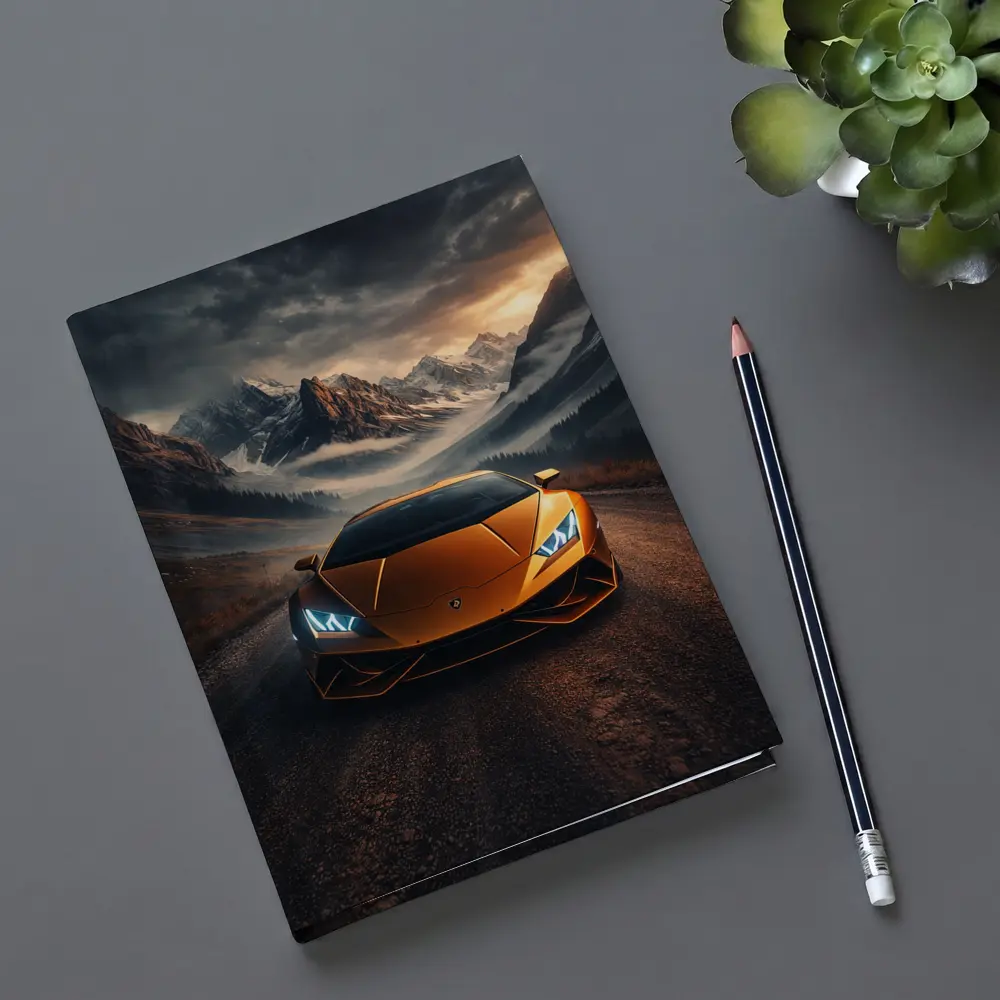 Lamborghini Huracan Orange Mountain Road Drive – Notebooks