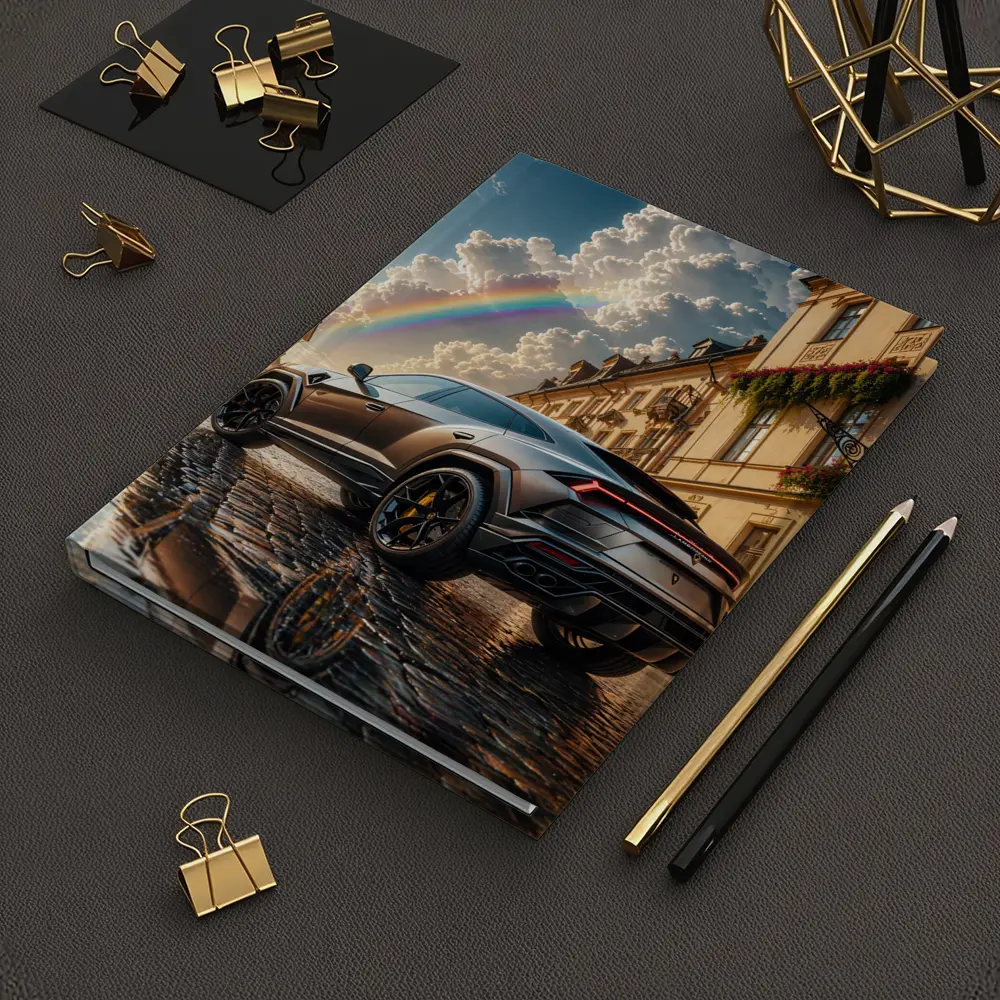 Lamborghini Urus Matte Black Cobblestone Rainbow Sky – Notebooks