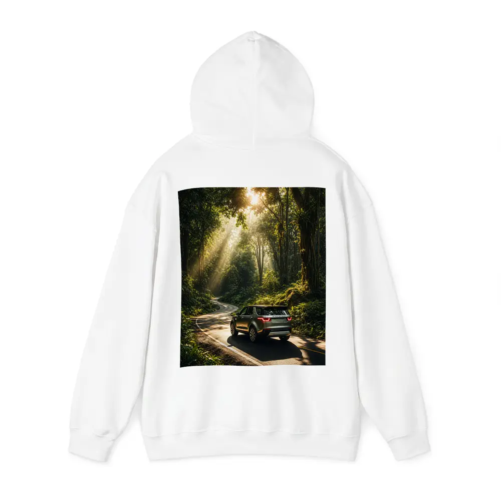 Land Rover Discovery Forest Road Sunlight – Hoodies
