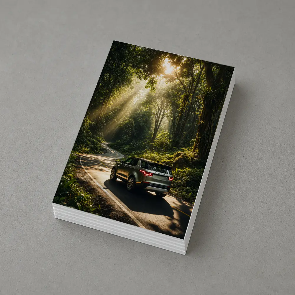 Land Rover Discovery Forest Road Sunlight – Postcards