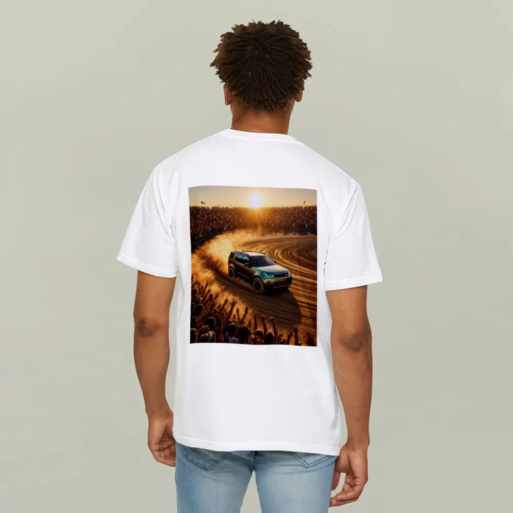 Land Rover Discovery Drifting Dirt Arena Crowd – T-Shirts