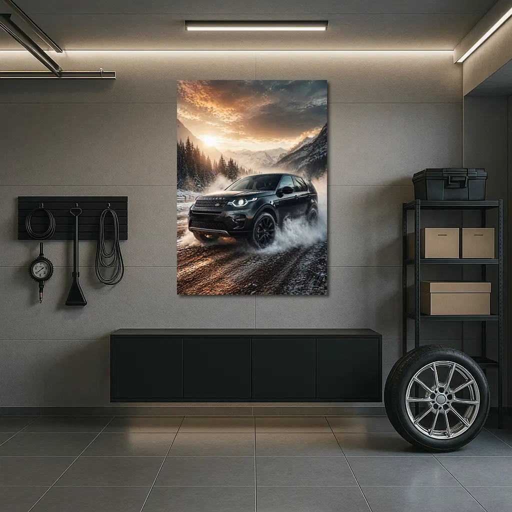 Land Rover Discovery Sport Winter Mountain Drive – Wall Art